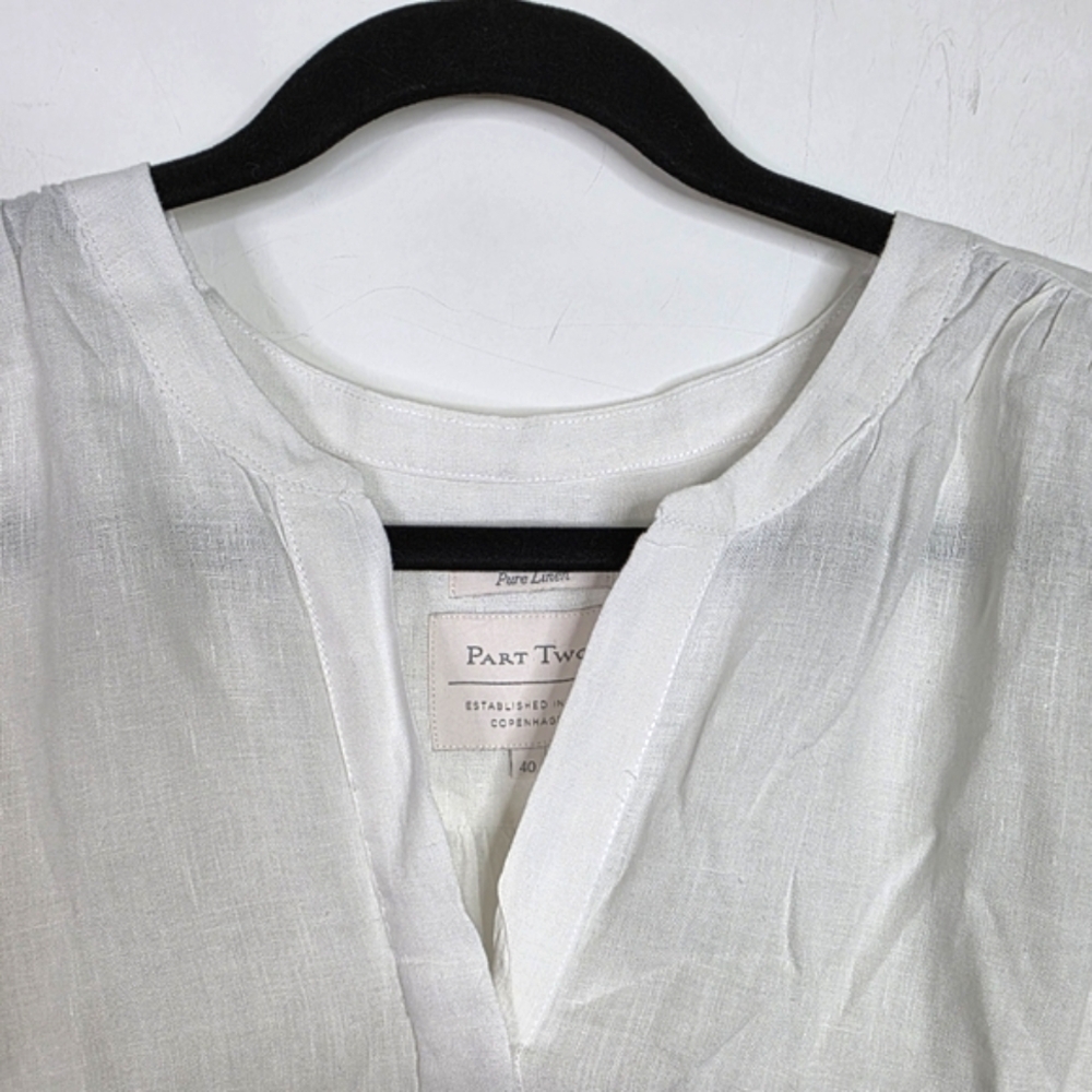 Women's White Blouse - Picture 6 of 9